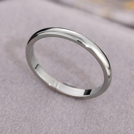 European and American Hot Titanium Steel Full Diamond Zircon Ring 18k Rose Gold Index Finger Couple Ring Ins Simple Trendy Jewelry for Women