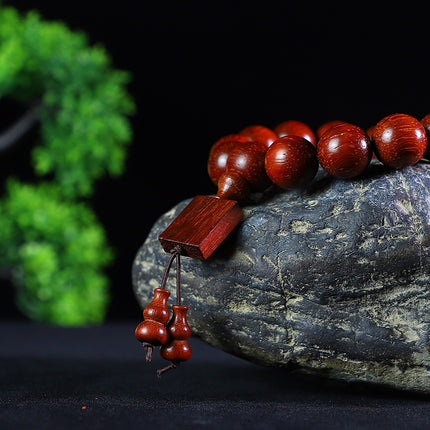 Brazil red sandalwood bracelet 2.0 safflower pear bracelet men's and women's lovers jewelry wooden play mahogany beads manufacturers