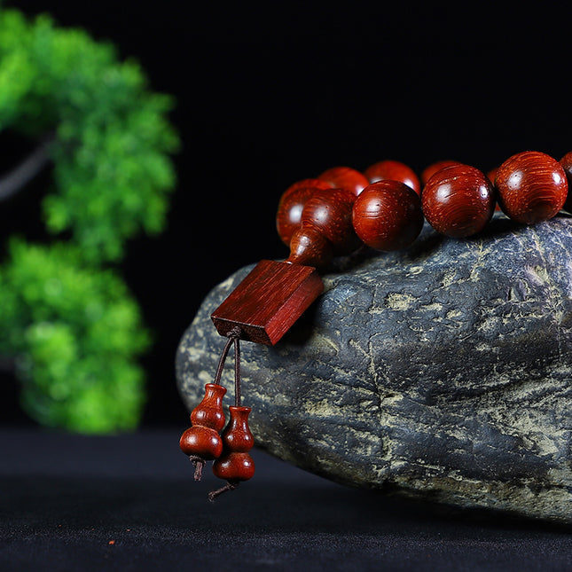 Brazil red sandalwood bracelet 2.0 safflower pear bracelet men's and women's lovers jewelry wooden play mahogany beads manufacturers