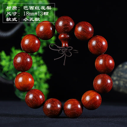 Brazil red sandalwood bracelet 2.0 safflower pear bracelet men's and women's lovers jewelry wooden play mahogany beads manufacturers