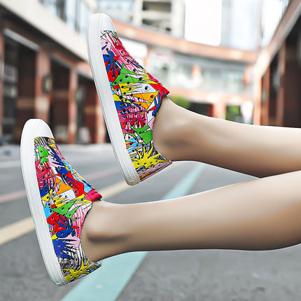 2025 Cross-Border Luchi Crocs Couple Graffiti Men's and Women's Casual Baotou Wading Outdoor Beach Breathable Sandals
