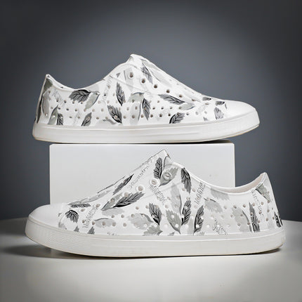 2025 Cross-Border Luchi Crocs Couple Graffiti Men's and Women's Casual Baotou Wading Outdoor Beach Breathable Sandals