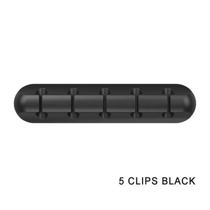 New desktop charging data cable holder multi-port creative storage wire silicone cable organizer hub