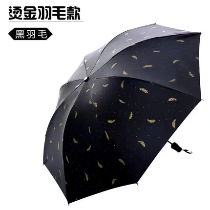 Automatic Umbrella Large Wholesale Sun Protection UV Protection Sun Umbrella Women's Folding Sunny and Rainy Umbrella Customized Advertising
