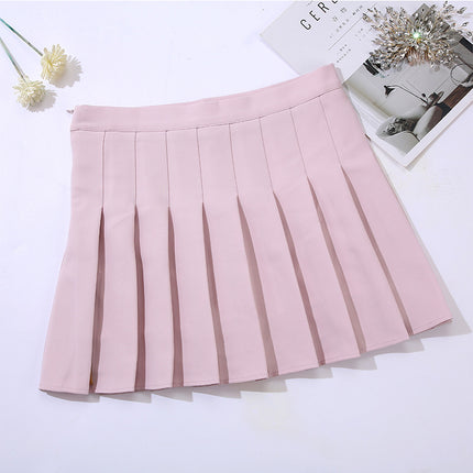 Half-Length Pleated Skirt Spring and Summer 2026 New Style Black Plus Size Autumn and Winter Plaid Korean Style High-Waisted A-Line Short Skirt