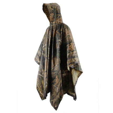 Amazon pvc wholesale outdoor cycling mountaineering poncho camouflage multi-function conjoined raincoat can be used for floor mat