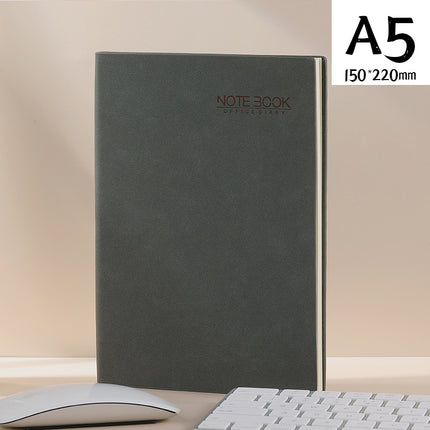 A5 Creative Loose-Leaf Notebook Custom-Made with Card Slot Textured Leather Notepad Business Loose-Leaf Notebook Custom Logo