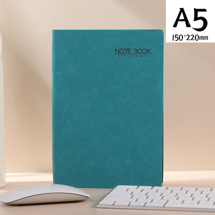 A5 Creative Loose-Leaf Notebook Custom-Made with Card Slot Textured Leather Notepad Business Loose-Leaf Notebook Custom Logo