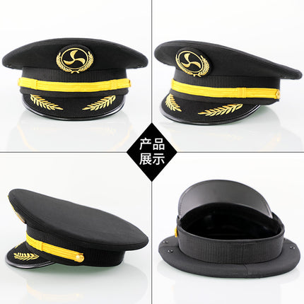Factory wholesale seamen cap jazz cap captain cap crew cap air china big cap security aviation big cap