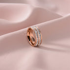 double-row drill rose gold / US Code 4