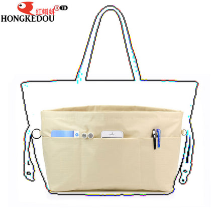 Extra Large Rigid Oxford Cloth Bag Medium Bag Internet Popular Storage Bag Cosmetic Bag Tote Bag Inner Bag Double Zipper