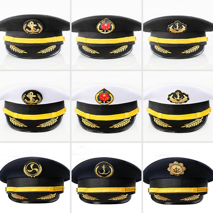 Factory wholesale seamen cap jazz cap captain cap crew cap air china big cap security aviation big cap
