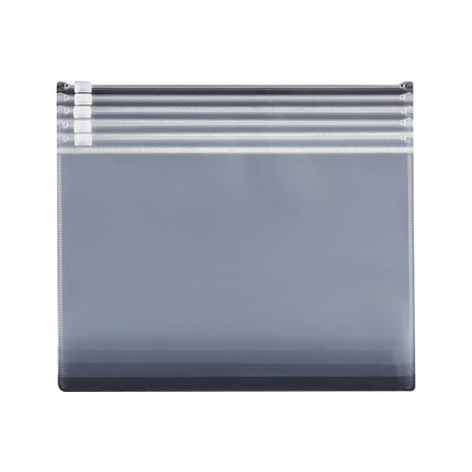 Factory wholesale transparent a4/a5/a6 zipper information bag waterproof storage bag thick file bag office invoice documents