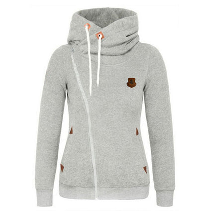 Wish AliExpress New European and American Sweatshirt Cardigan Side Zipper Hoodie Jacket Women's Clothing