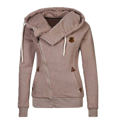 Wish AliExpress New European and American Sweatshirt Cardigan Side Zipper Hoodie Jacket Women's Clothing