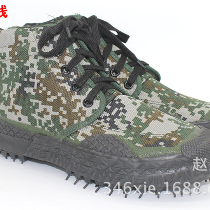 New Double Money Black High-Top Training Shoes Liberation Shoes Security Shoes Labor Protection Shoes Breathable and Comfortable