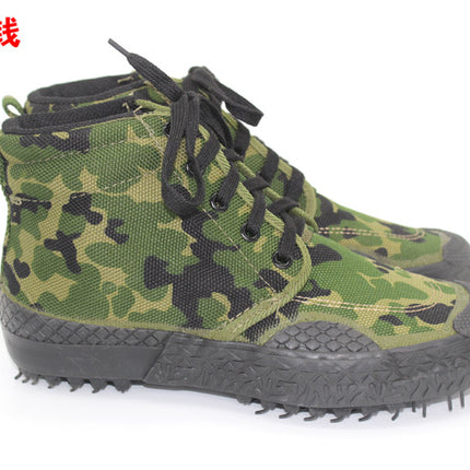 New Double Money Black High-Top Training Shoes Liberation Shoes Security Shoes Labor Protection Shoes Breathable and Comfortable