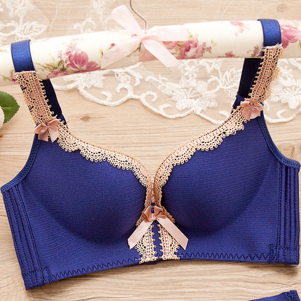 Atrial New Palace Brushed Underwear without Steel Ring Push-up Adjustable Massage Women's Bra 8233 One Piece