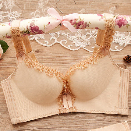 Atrial New Palace Brushed Underwear without Steel Ring Push-up Adjustable Massage Women's Bra 8233 One Piece