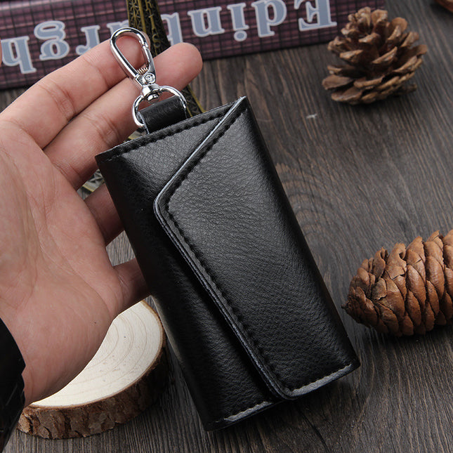 Door Key Bag Genuine Leather Waist Hanging Manufacturer Wholesale Spot Men's Multi-Functional Key Bag Volkswagen Special Card Bag
