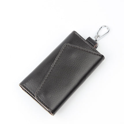 Door Key Bag Genuine Leather Waist Hanging Manufacturer Wholesale Spot Men's Multi-Functional Key Bag Volkswagen Special Card Bag