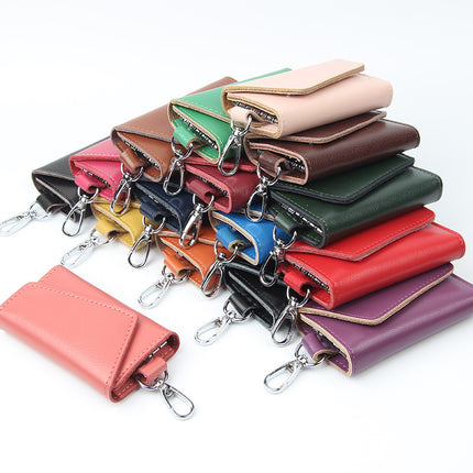 Door Key Bag Genuine Leather Waist Hanging Manufacturer Wholesale Spot Men's Multi-Functional Key Bag Volkswagen Special Card Bag