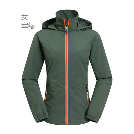 Outdoor climbing men's and women's quick-drying clothes quick-drying shirt detachable sports breathable fishing clothes factory wholesale