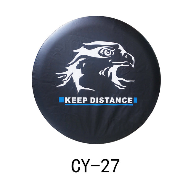Source factory car tire protective cover tire cover spare tire cover protective cover thickened tire cover all black tire cover