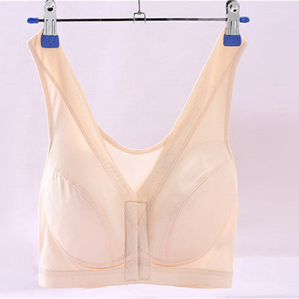 Special Cabinet silk bra front buckle nursing bra push up pregnant women vest bra without steel ring L-XXL