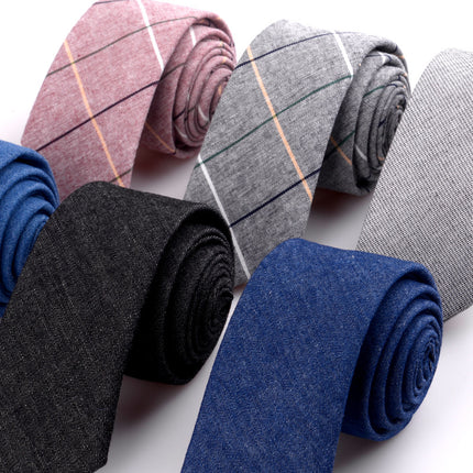 Korean Style Groom Best Man Casual Fashion Tie Groom Tie Men's Business Cotton Tie Men's Printed Tie