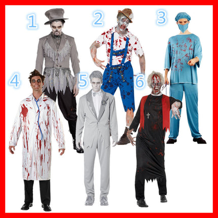 European and American Game Uniforms Halloween Party Role-Playing Devil Male Vampire Costumes Foreign Trade Export Wholesale