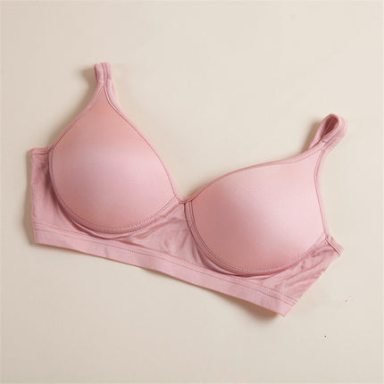 Silk Bra 100 Mulberry Silk Women's Bra Without Rims Thin Mold Cup Comfortable Intimates Multi-Color M-Xxl