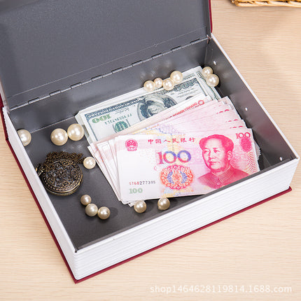 Book Safe Piggy Bank Large Password Box with Lock Banknote Piggy Bank Child Cute Creative Birthday Gift