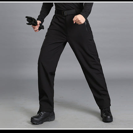Softshell Jacket Softshell Pants Outdoor Military Fan Pants Windproof Waterproof Thermal Pants Durable Camouflage Slimming