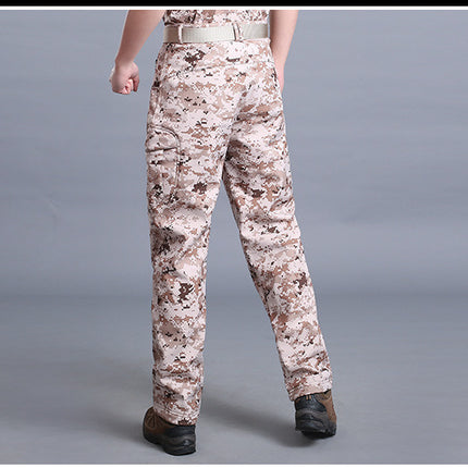 Softshell Jacket Softshell Pants Outdoor Military Fan Pants Windproof Waterproof Thermal Pants Durable Camouflage Slimming