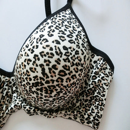 Silk Bra Without Steel Ring Mulberry Silk Bra Thin Mold Women's Underwear Sexy Printed Comfortable M-XL