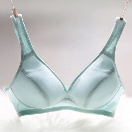 Silk Bra Classic Women's Bra Fine Knitted Silk Bra Pregnant Women Can Wear Multi-Color M-XXXL