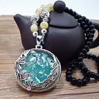 X433 Blue Shell Necklace