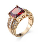 gold plated garnet red / No. 7