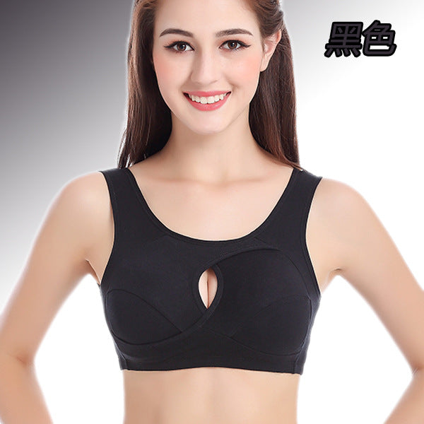 Factory Direct Sales Vest-Style Sports Bra Yoga Fitness Foreign Trade Large Size Wire-Free Sleep Nursing Bra