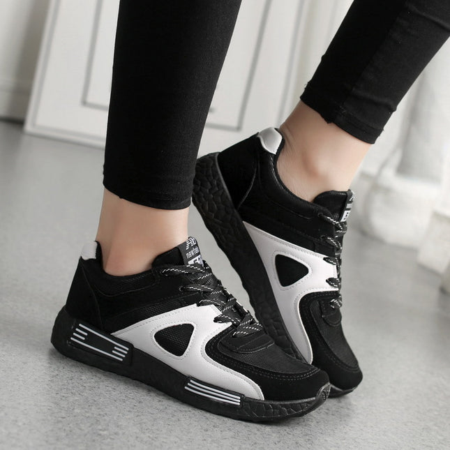 2026 Spring and Autumn Korean Style Women's Versatile Casual Shoes, Breathable Student Sneakers, Flat Running Shoes