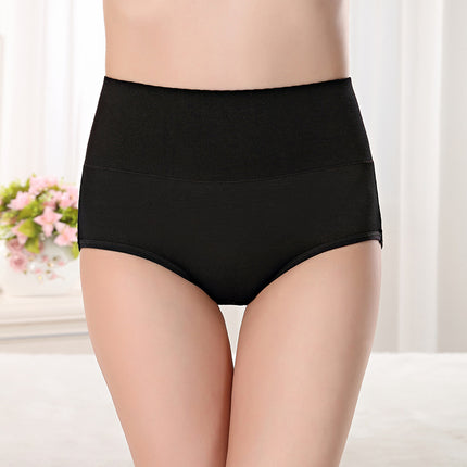 High-waist abdomen-closing period physiological underwear menstrual bamboo fiber menstrual anti-side leakage Big Aunt large size restraint sanitary pants