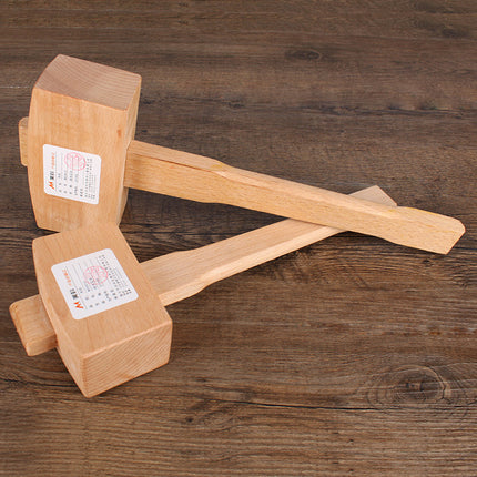 Meike Beech Wood Mallet Wooden Hammer Hammer Wooden Handle Woodworking Tools Large and Small Woodworking Hammer