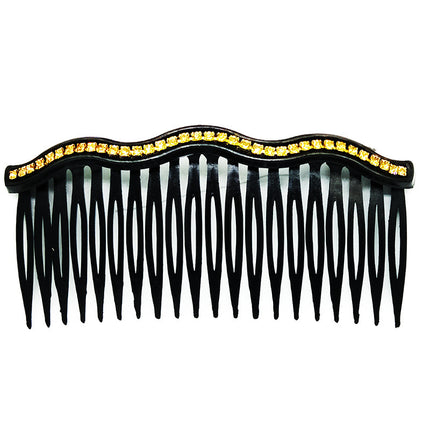 Wholesale Medium-Sized Comb Hairpin for Women, Bangs Comb, Claw Chain, Rhinestone Hair Comb, Bun Maker, Hair Fork, Hair Accessory