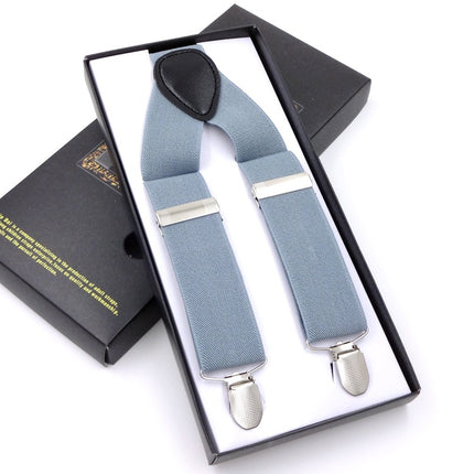Factory direct men's strap three clip 3.5 jacquard strap 3.5*115cm three clip printing ribbon multicolor