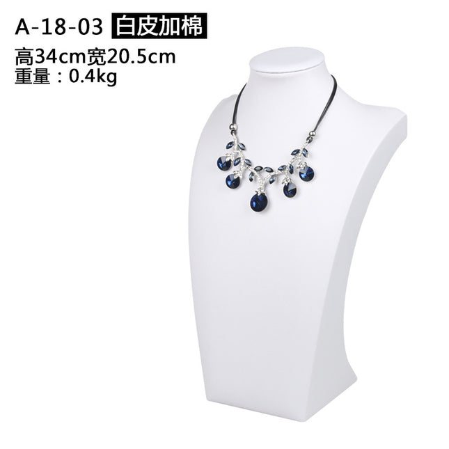 Window Display Human Model Necklace Display Stand Pendant Jewelry Neck Model Jewelry Display Props