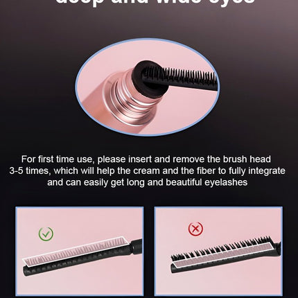 New Lengthening and Curling Mascara Naturally Curls Thick & Long Last Mascara Waterproof Non-smudging Eyelashes Black Mascara