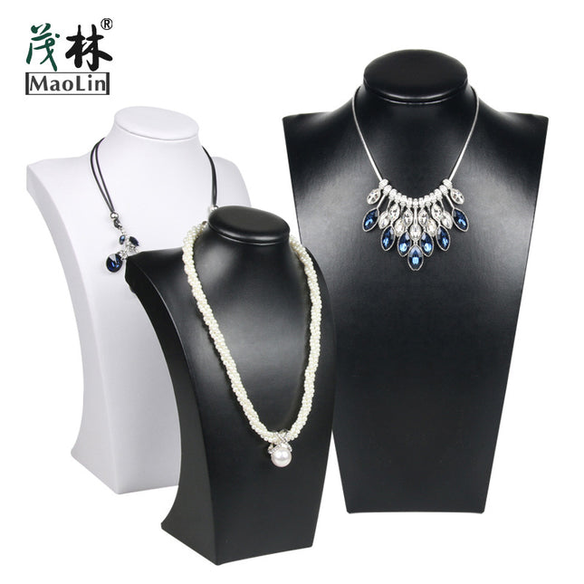 Window Display Human Model Necklace Display Stand Pendant Jewelry Neck Model Jewelry Display Props