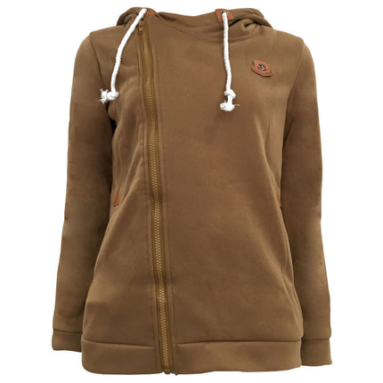 Wish AliExpress New European and American Sweatshirt Cardigan Side Zipper Hoodie Jacket Women's Clothing