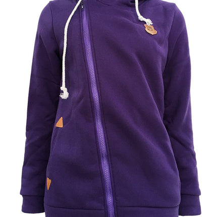 Wish AliExpress New European and American Sweatshirt Cardigan Side Zipper Hoodie Jacket Women's Clothing